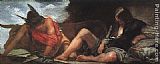 Mercury Paintings - Mercury and Argus by Diego Rodriguez de Silva Velazquez